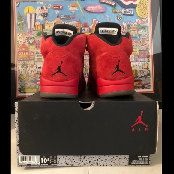 Air Jordan Retro 5 University Red / Black US Mens sz 10.5 - Picture 3 of 10